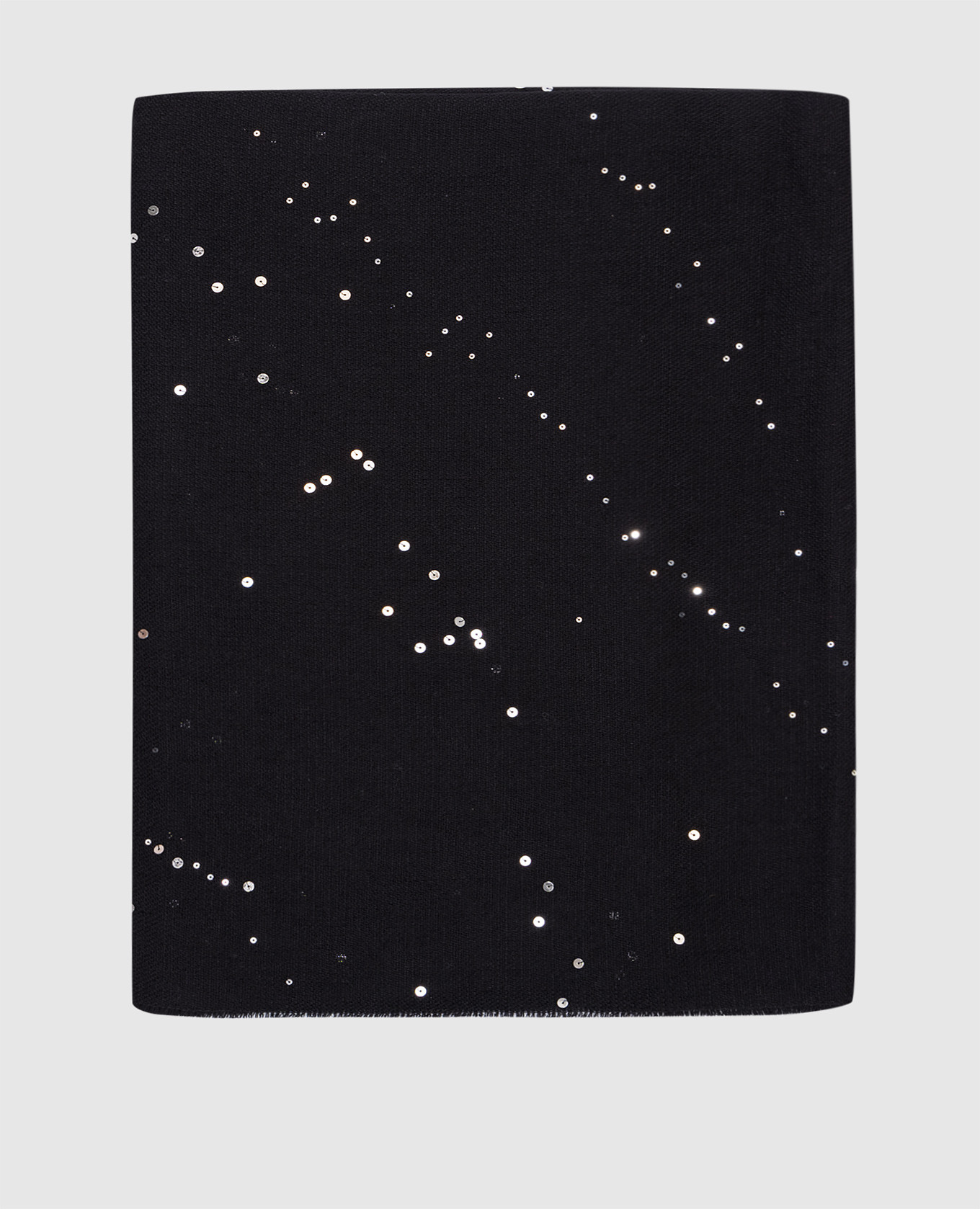 

Black wool scarf with sequins Peserico