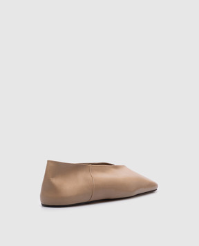 Jil Sander Beige leather ballet flats J57WZ0001P8226