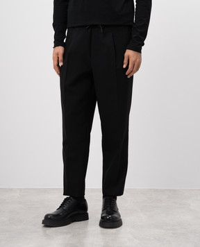 Mackage Black wool Martin trousers MARTIN