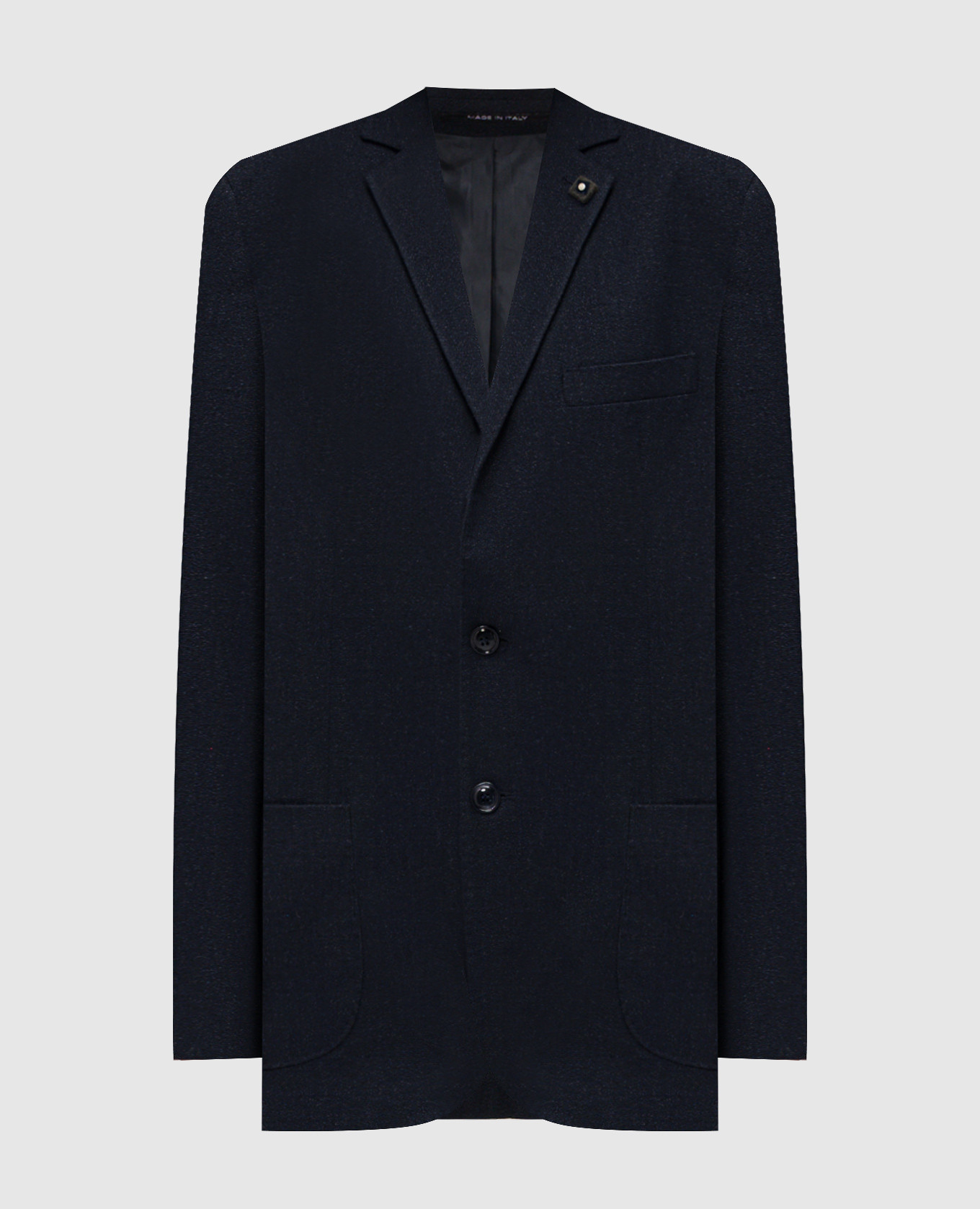 Blue jacket with wool Exibit