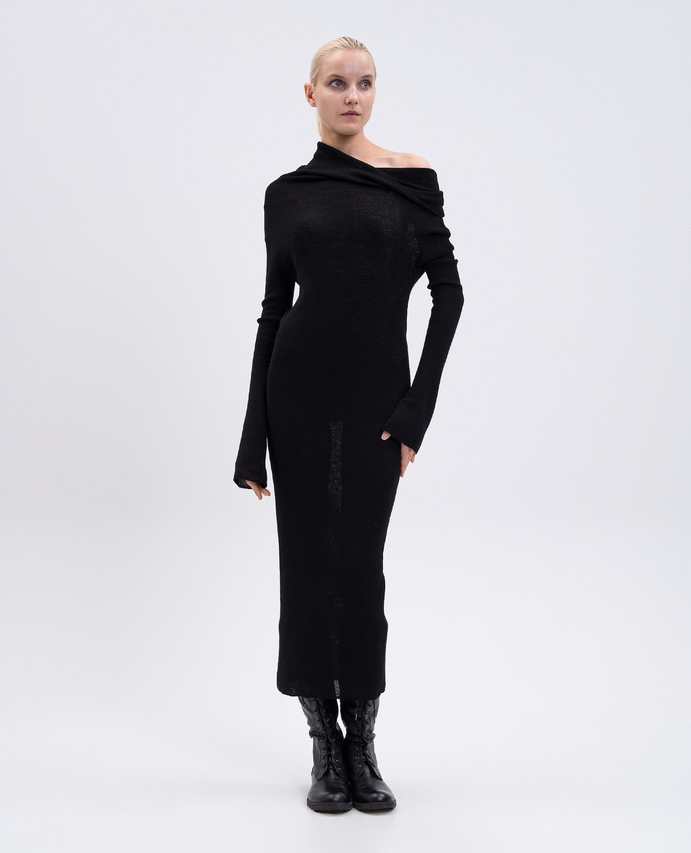 

Barbro black wool dress Ann Demeulemeester