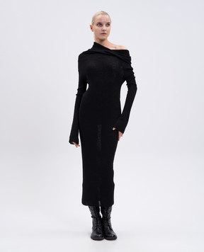 Ann Demeulemeester Barbro black wool dress B0012540FA059