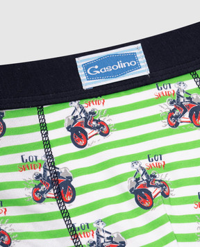 RiminiVeste Gasolino children's boxer shorts with Got speed print U3128