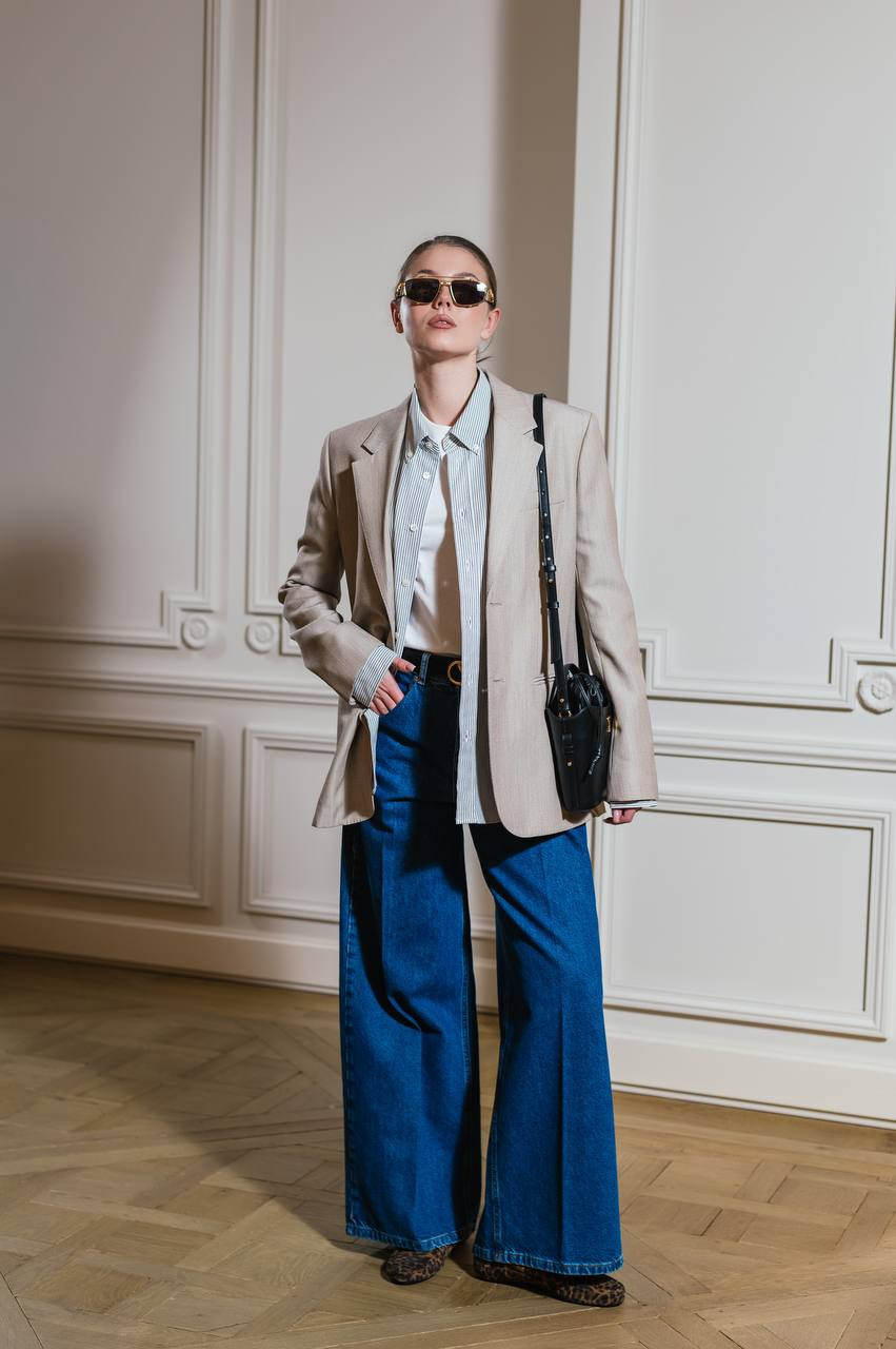 

Beige wool jacket Ami Paris
