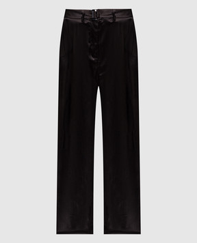 Magda Butrym Brown silk pants PANTS01151425