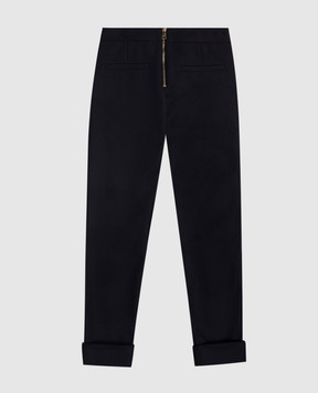 Balmain Children's blue wool pants BX6B20I0283810