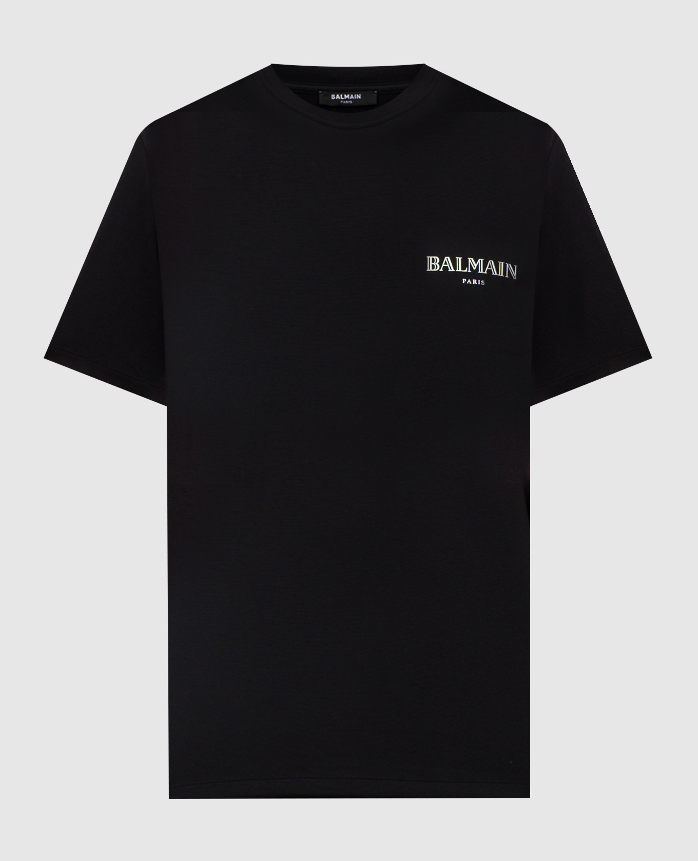 Black T-shirt with logo Balmain