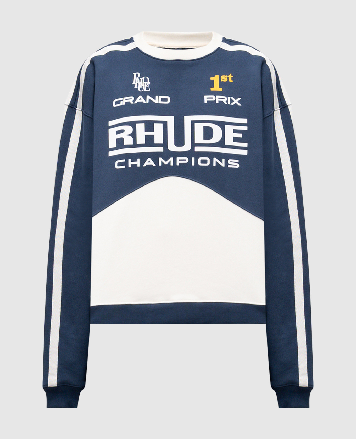 Champions blue sweatshirt with logo print Rhude
