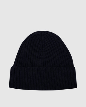 Cashmere&Whiskey Blue merino wool hat 201