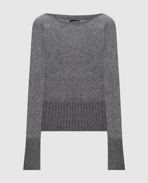 Tom Ford Gray cashmere and silk sweater MAK1380YAX921