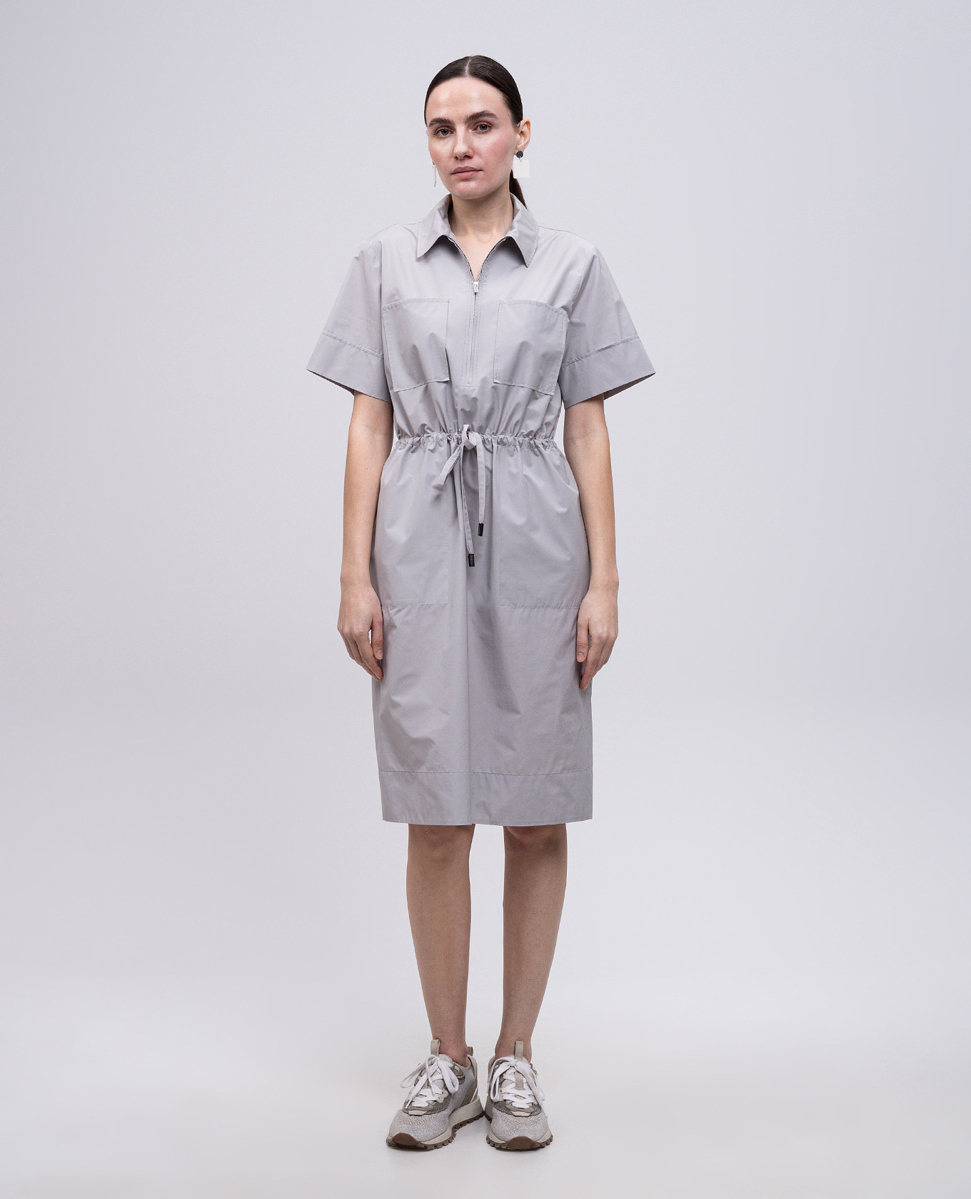 

Gray shirt dress Peserico, Grey