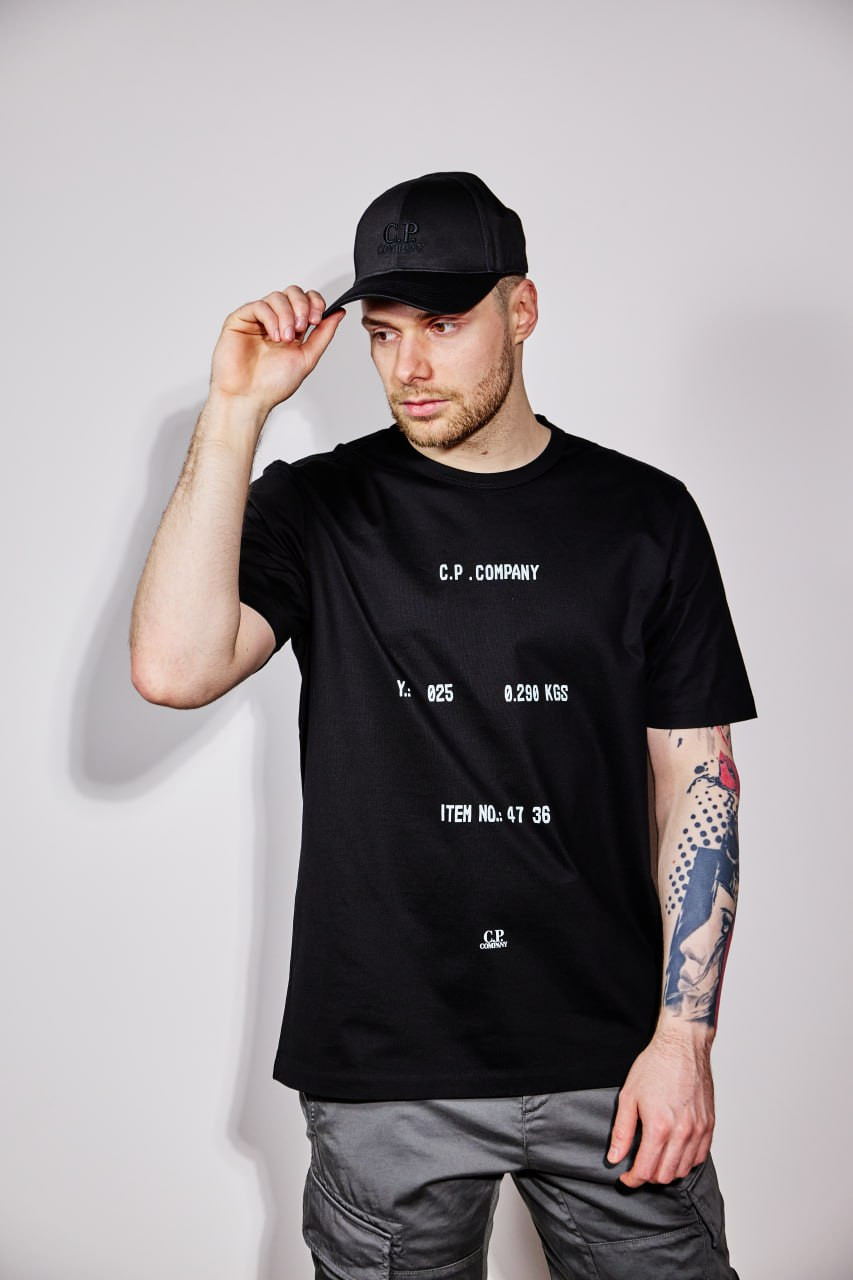 

Black T-shirt with graphic print C.P. Company