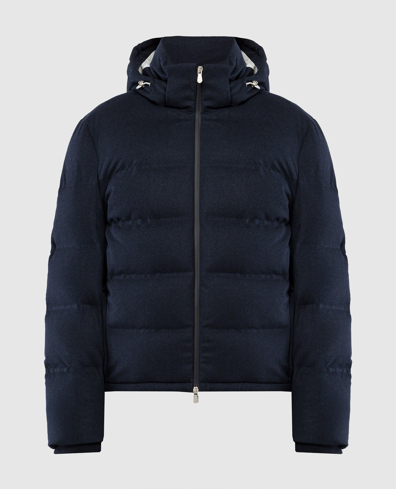 

Blue down jacket made of wool Brunello Cucinelli