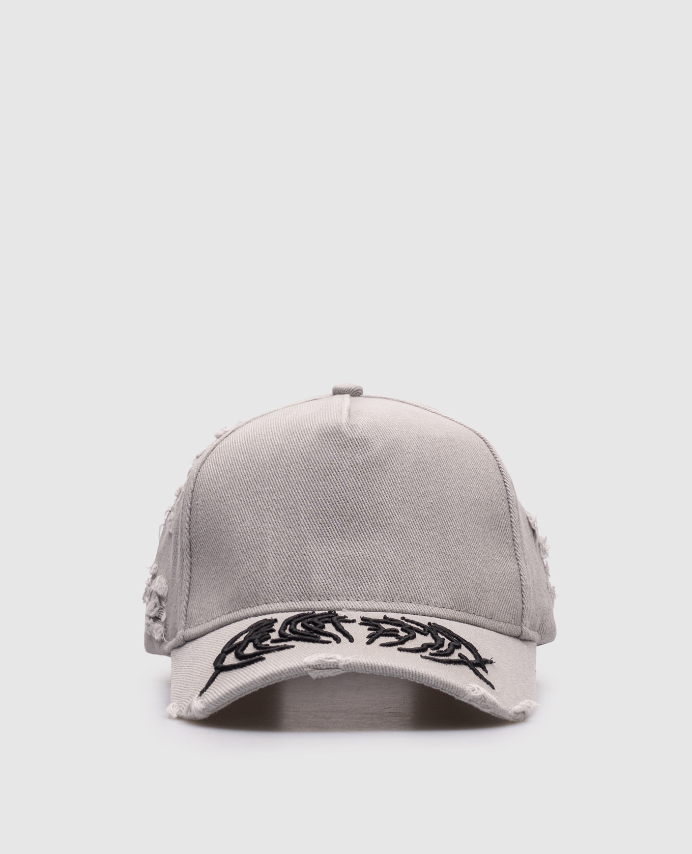 

Gray cap with textured logo embroidery Heliot Emil, Grey