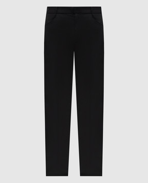 Dolce&Gabbana Black pants with monogram logo GP13MZFUFNV