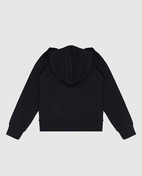 Moncler ENFANT Children's black hoodie with velor Batman logo J29548G00030899PS1214