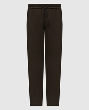 Sease Khaki wool pants PT037TN271