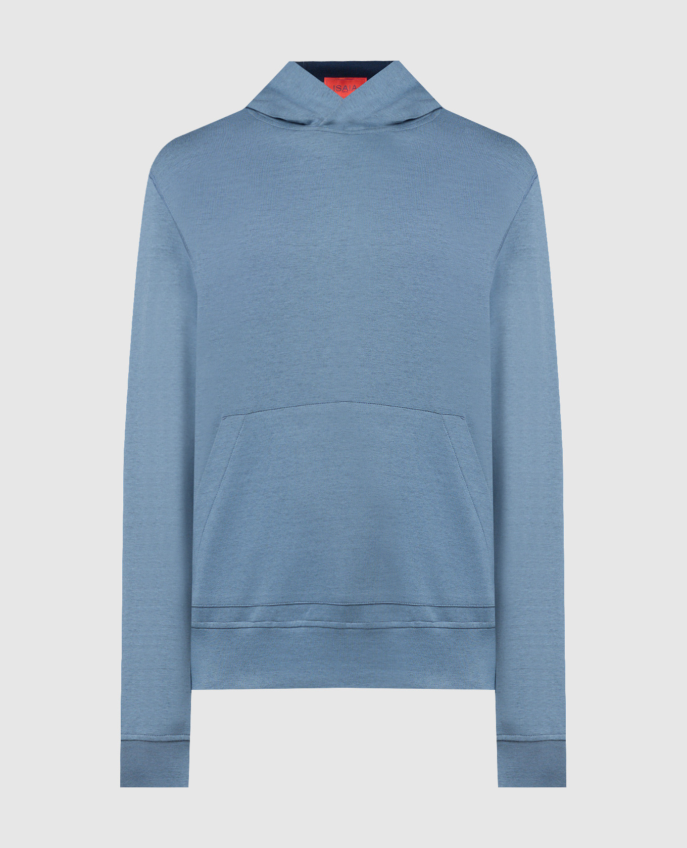 

Blue hoodie with embroidery ISAIA, Light blue