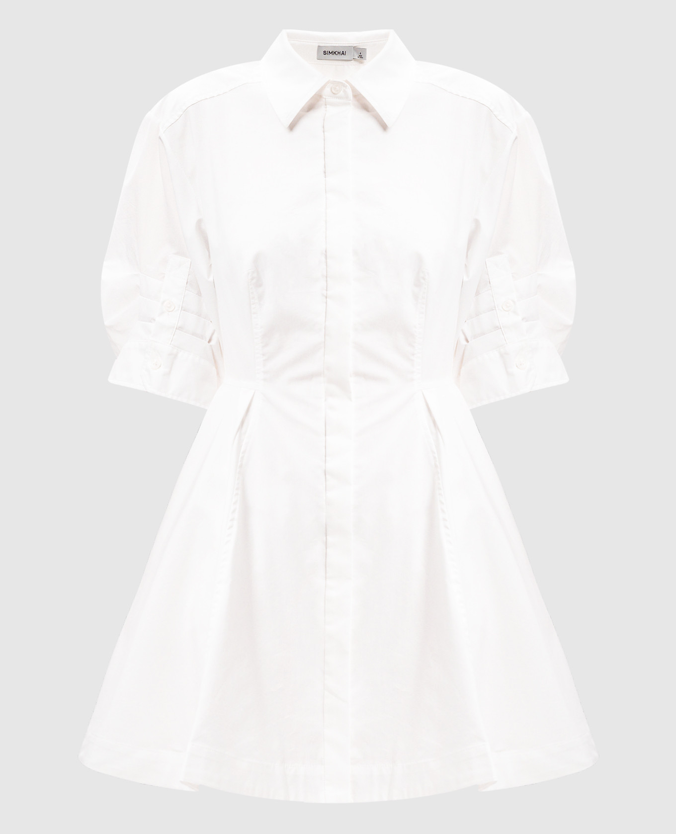 White Jazzie shirt dress Simkhai