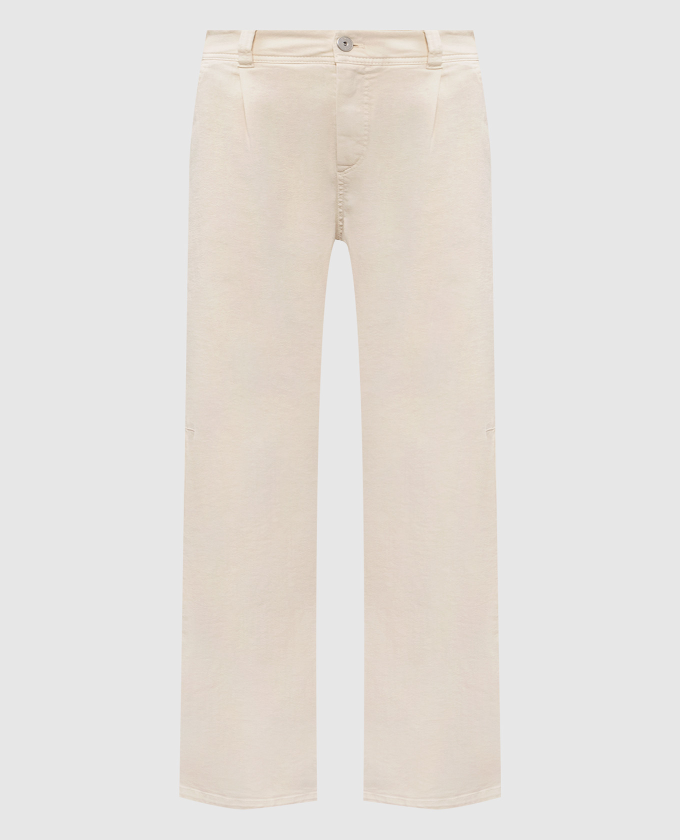 

Beige jeans with a monil chain Brunello Cucinelli