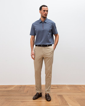 Marco Pescarolo Beige silk pants EVO5107