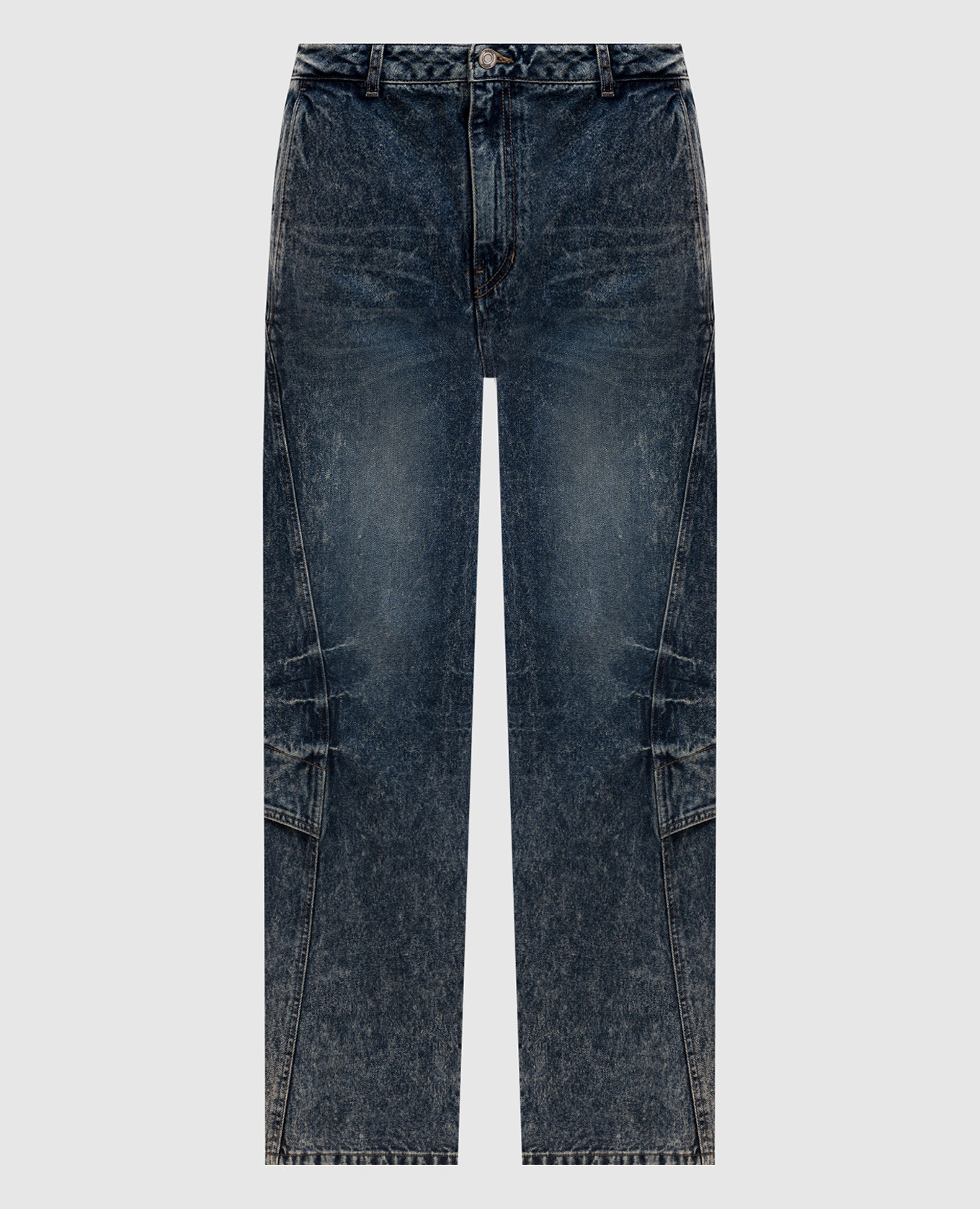 

Blue jeans with a distressed effect Juun.j