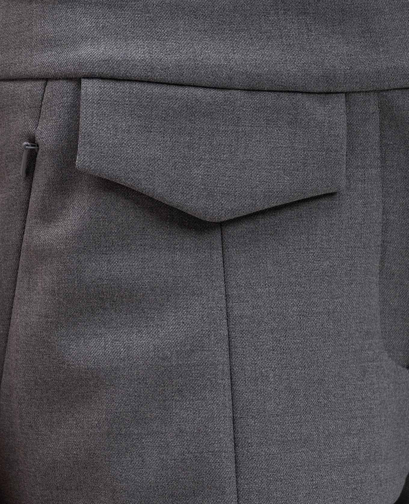 Gray wool flared pants David Koma 5