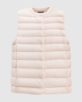 MooRER Beige down quilted vest SENIGALLIAIN SENIGALLIAINS3