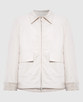 Peserico Beige jacket with monil chain A210177312C