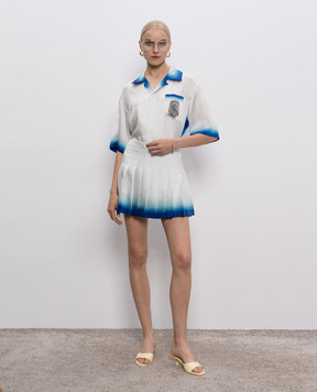 Casablanca Way Skate white silk blouse UWS25SH00303