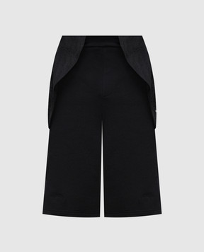 A Cold Wall Black shorts with logo embroidery ACWMB285