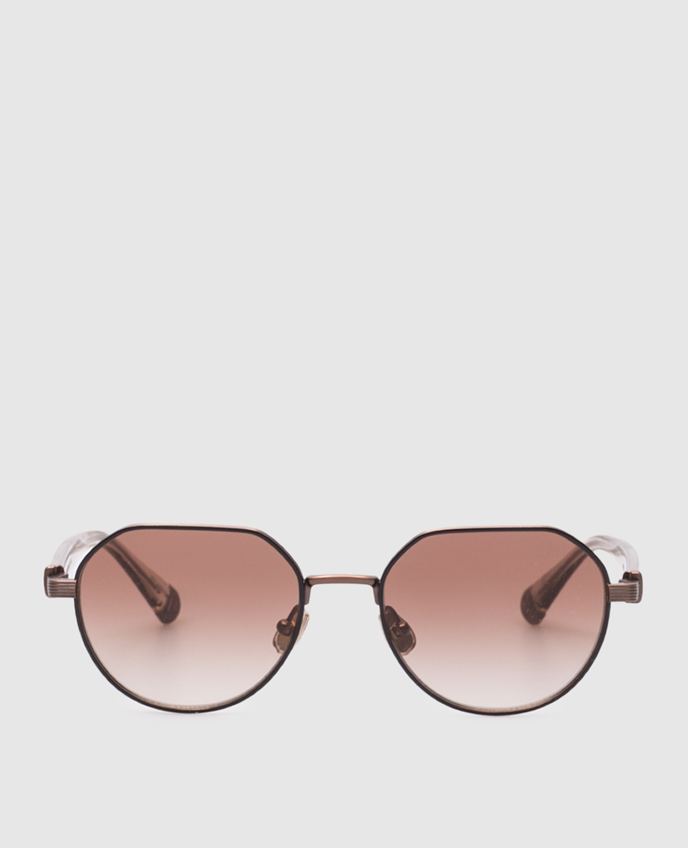 

Brown titanium sunglasses Brunello Cucinelli