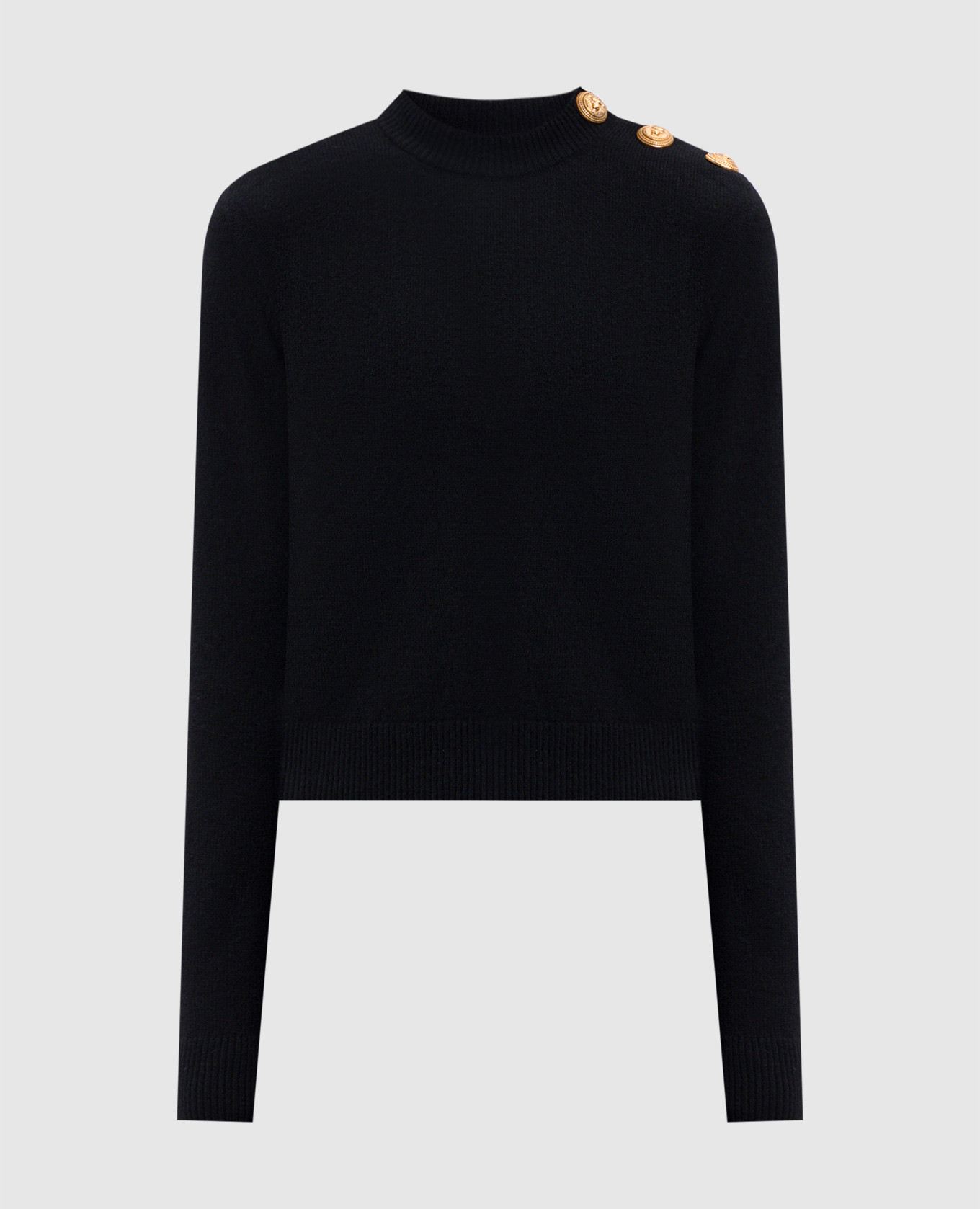 

Black wool and cashmere jumper Balmain