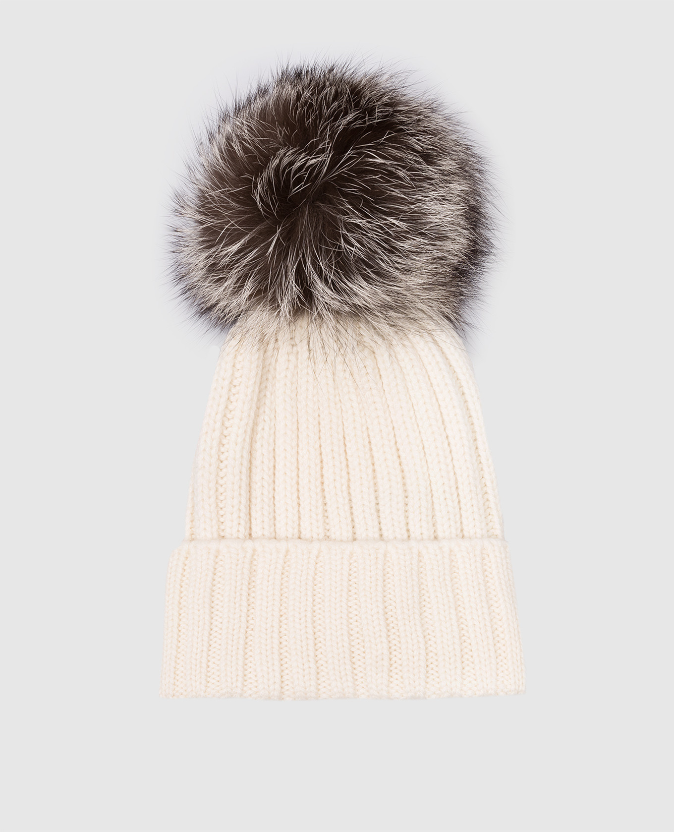 Enrico Mandelli White cashmere hat