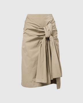 Bottega Veneta Beige skirt with drapery 786369VA5Y0