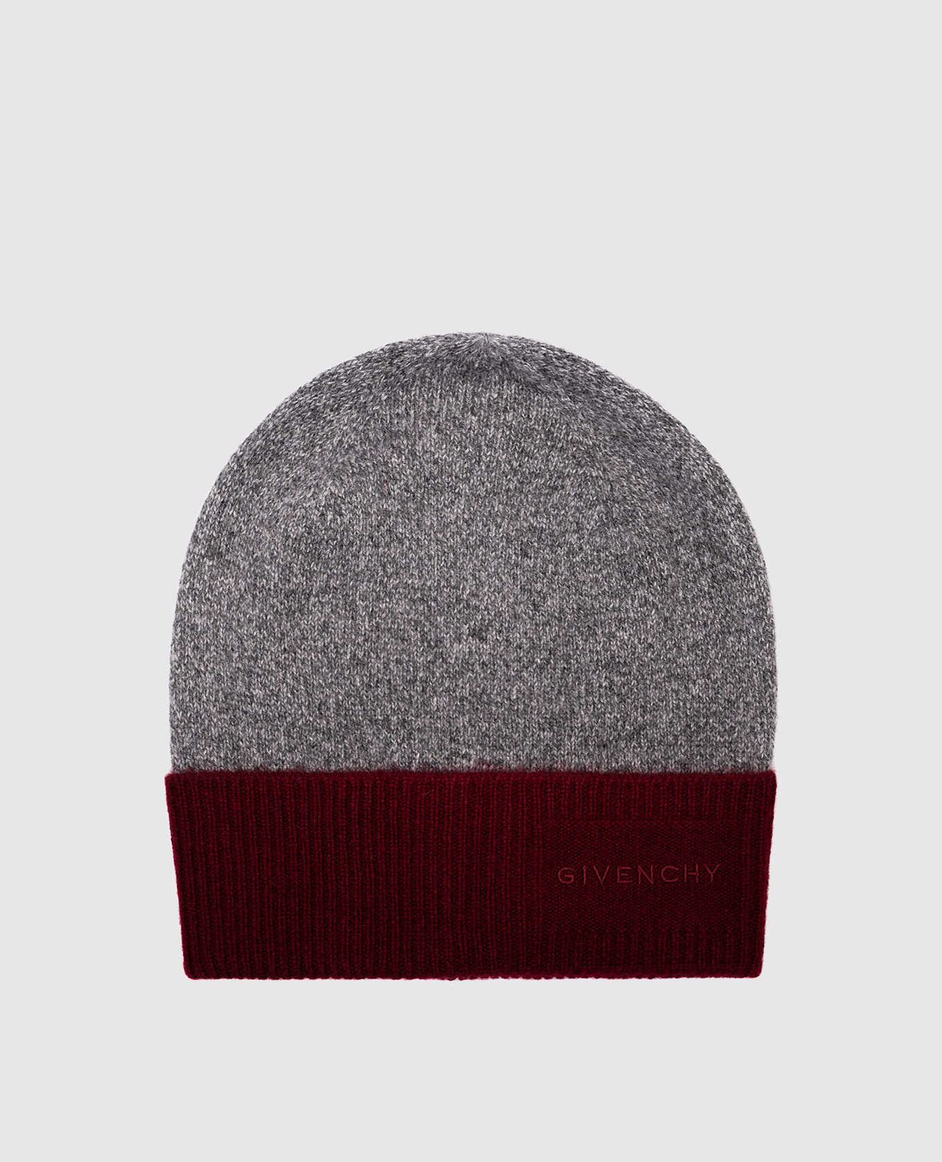 

Grey cashmere hat with logo Givenchy