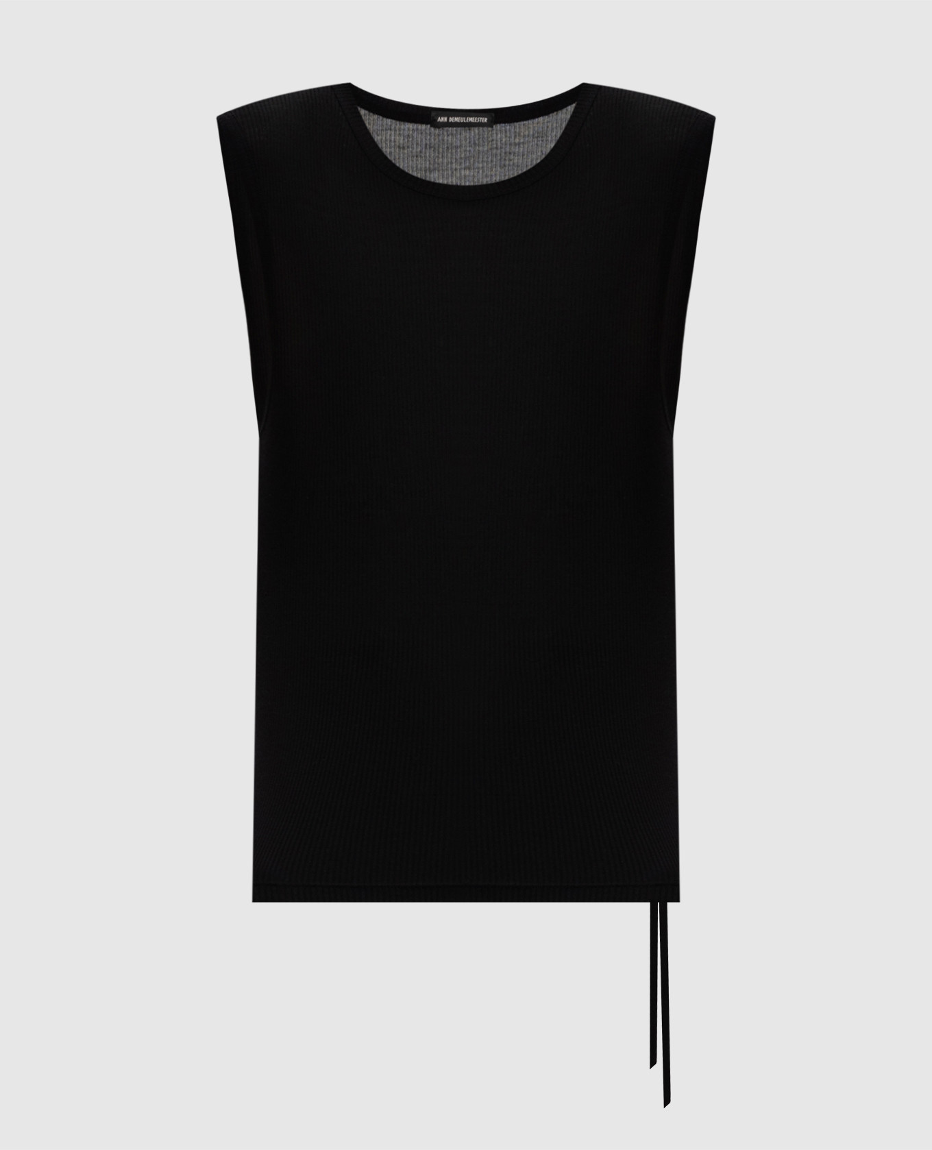 Black ribbed top Ann Demeulemeester