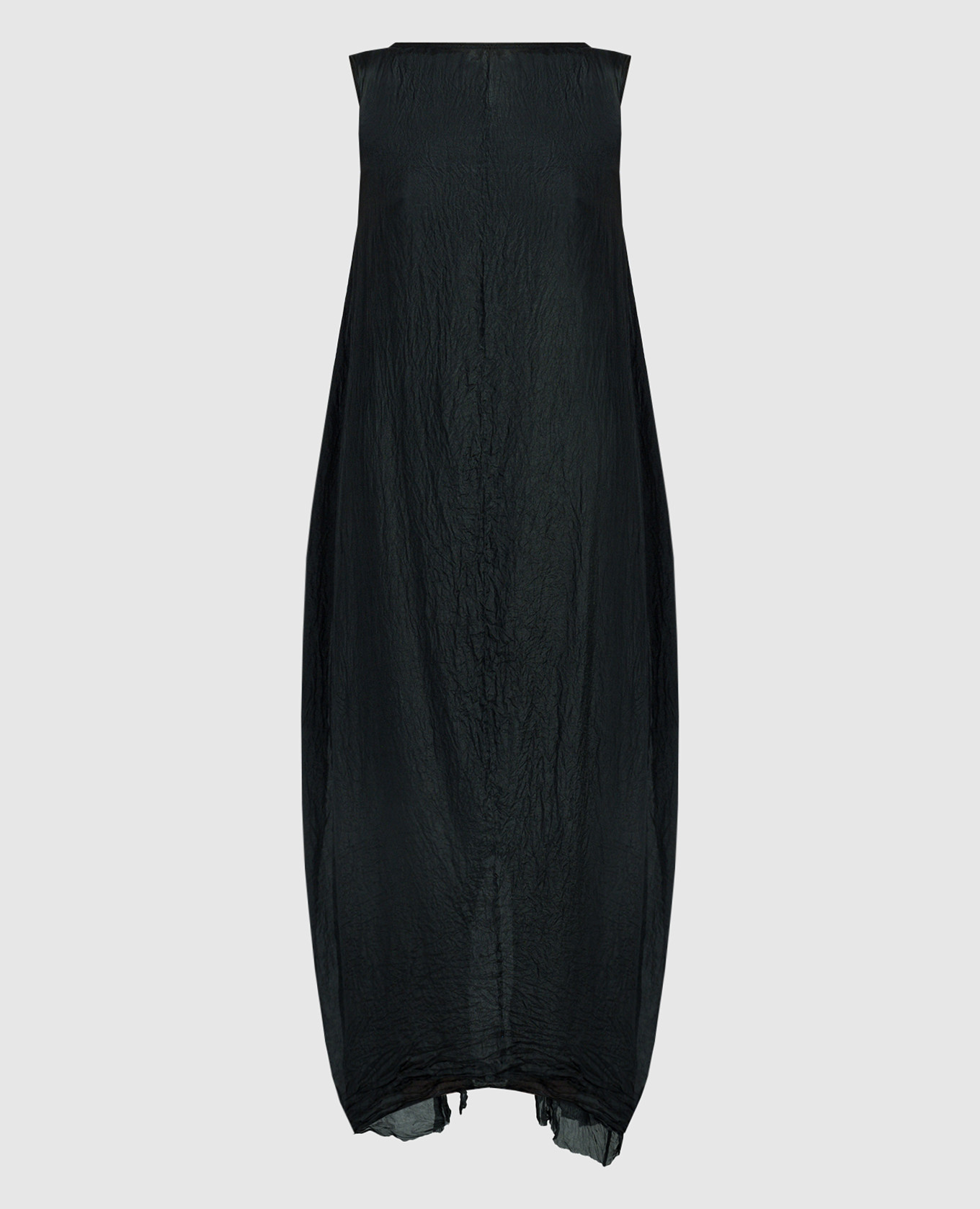 

Black dress made of silk with a reaper effect Marc Le Bihan