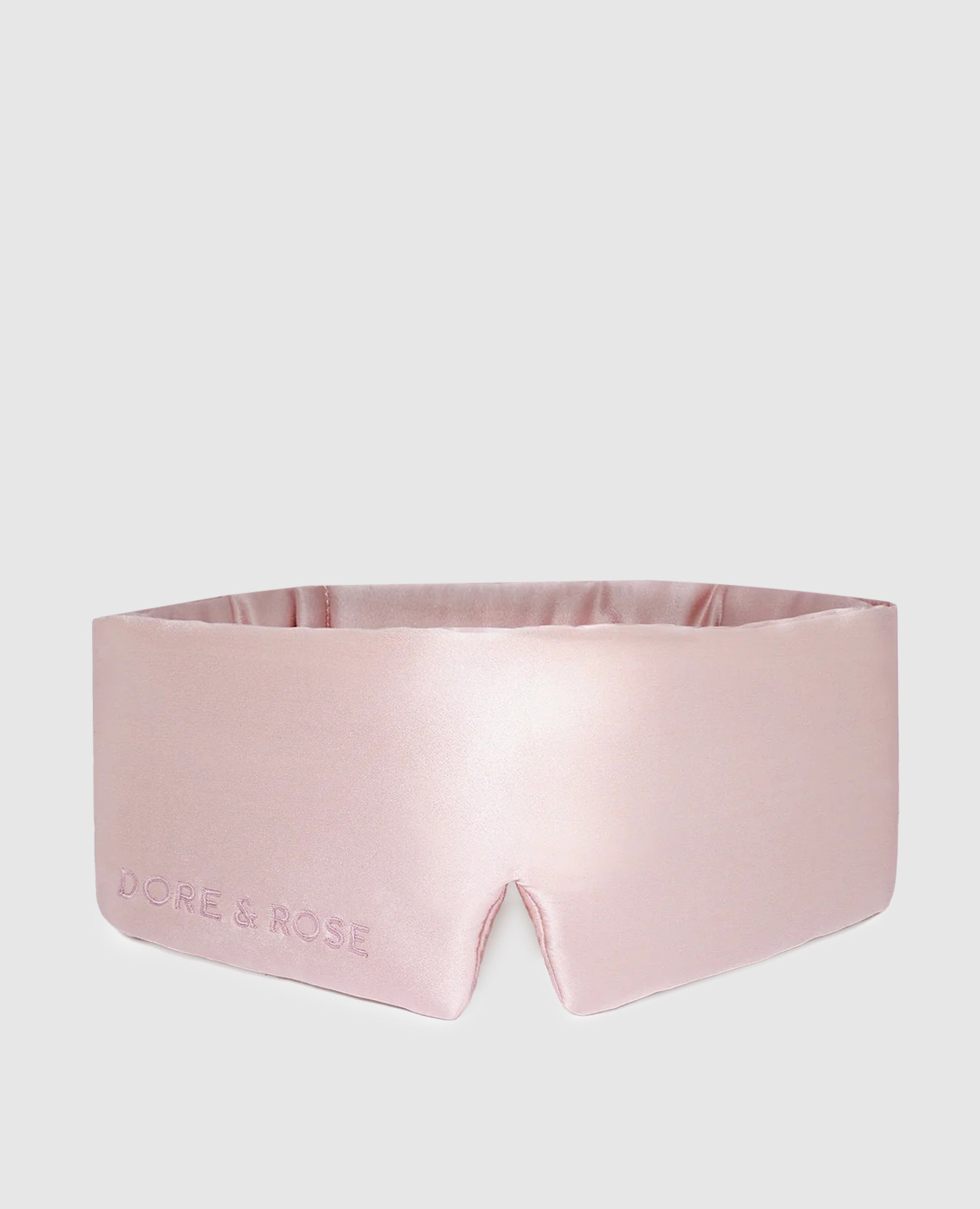 

Pink striped silk sleep mask Dore & Rose
