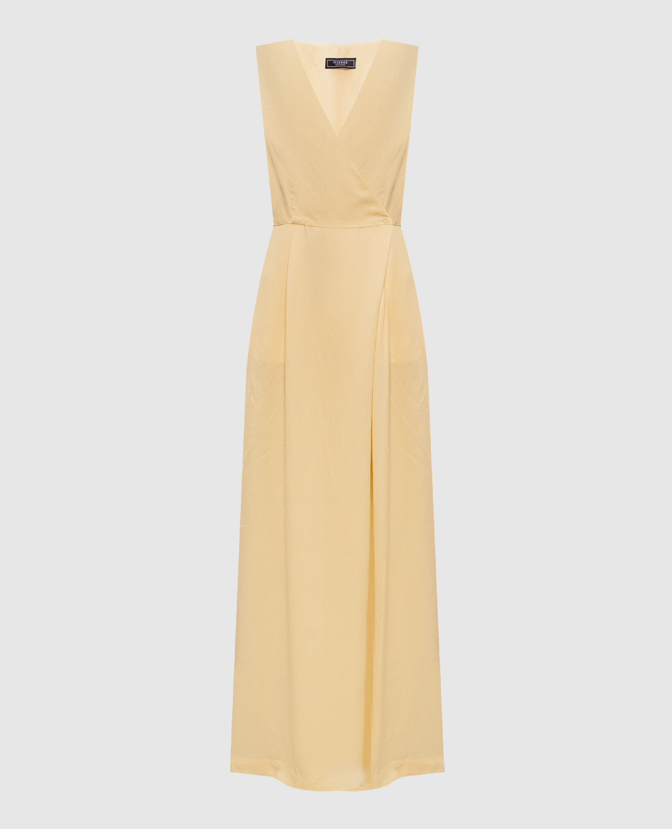 

Yellow jumpsuit with linen Peserico