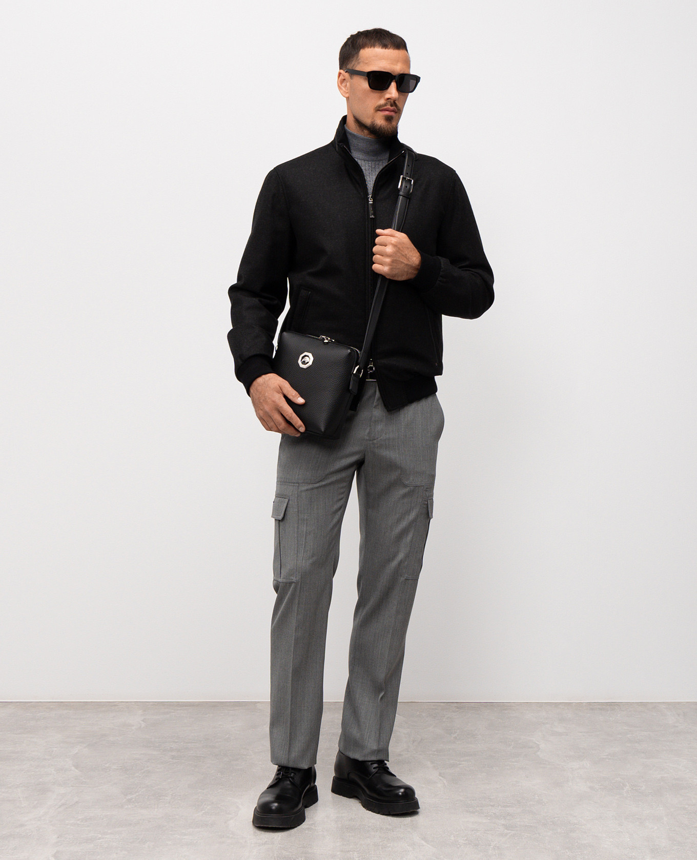 

Black wool and cashmere jacket Stefano Ricci