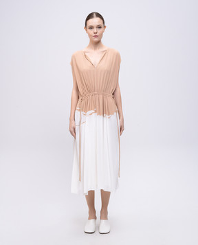 PROENZA SCHOULER Beige Ezra midi dress R2523026BBYP137