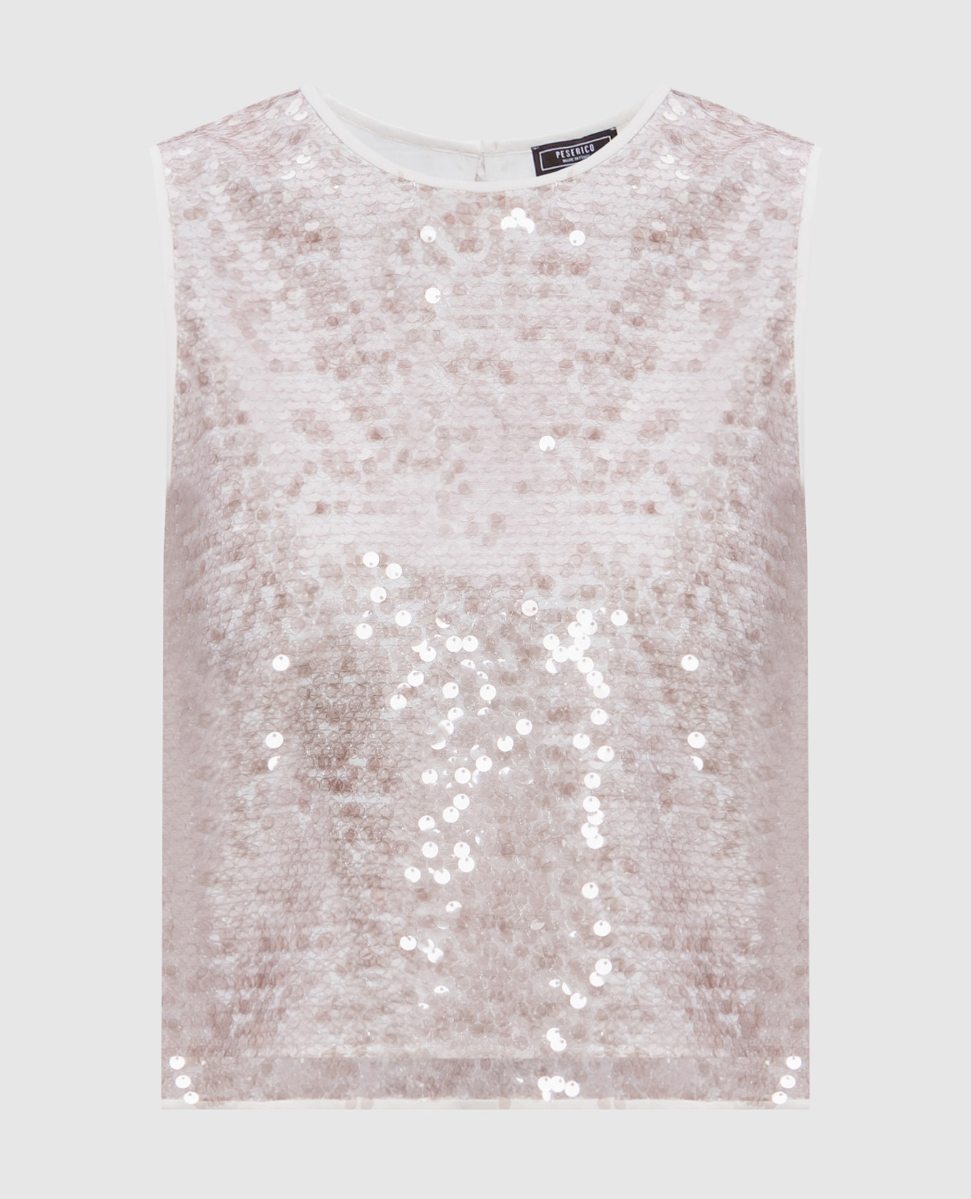 

Beige top with sequins Peserico