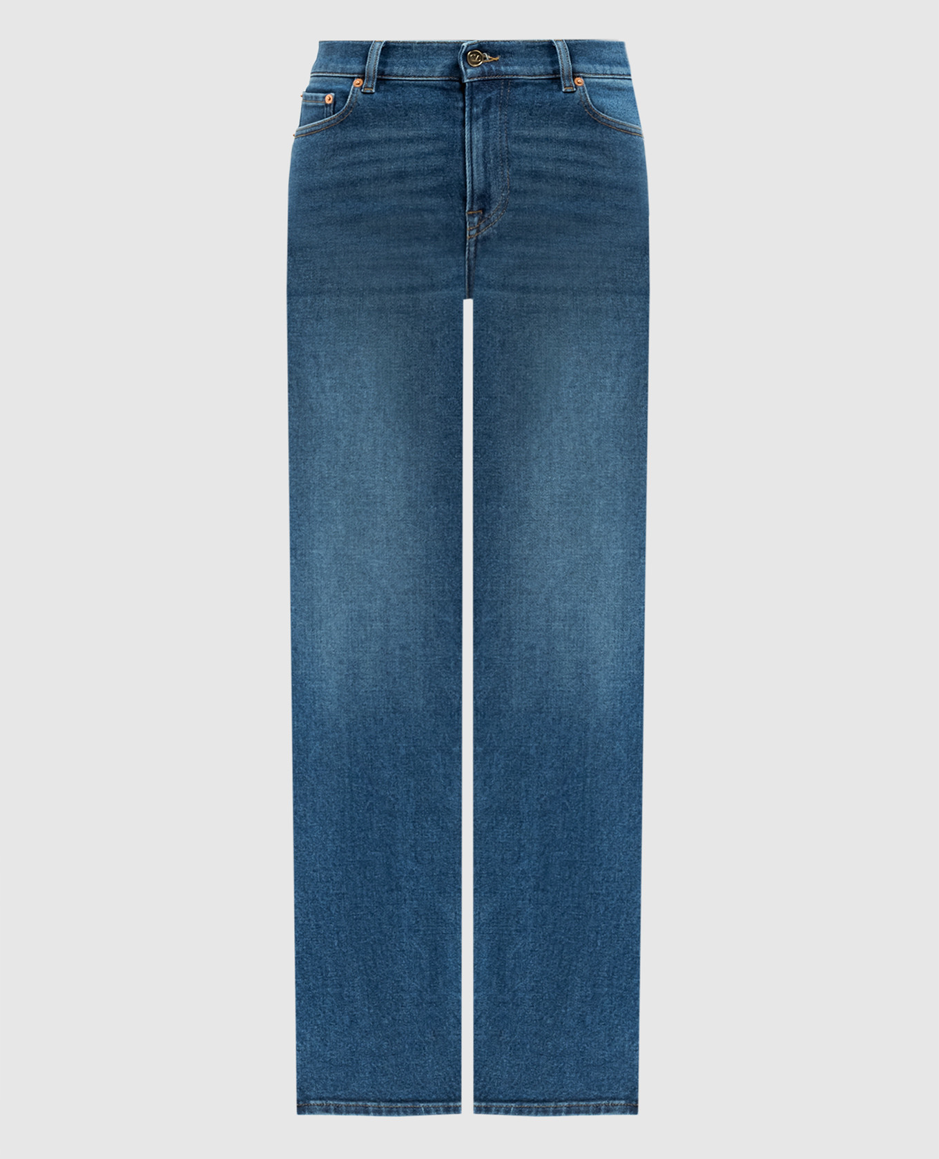 

Blue jeans with metallic logo Valentino
