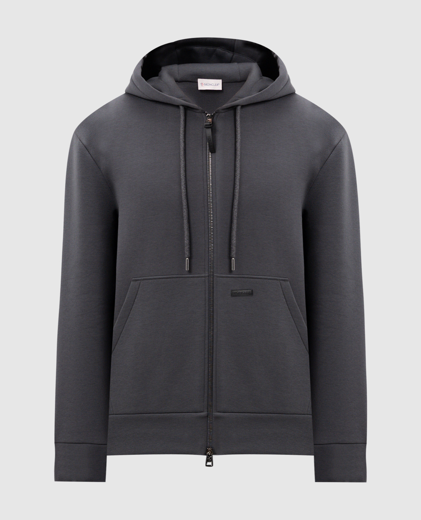 

Gray sports jacket with logo patch Moncler, Grey