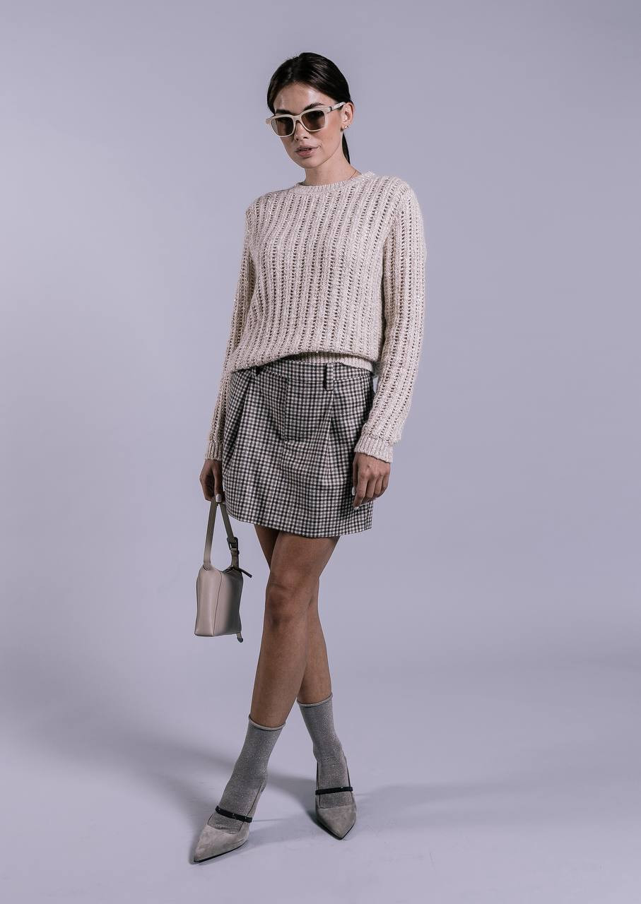 

Beige silk top Brunello Cucinelli