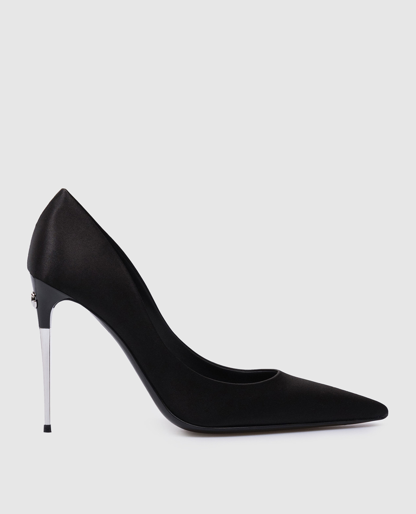 

PUMPS black satin pumps with silk Dolce&Gabbana, Черный