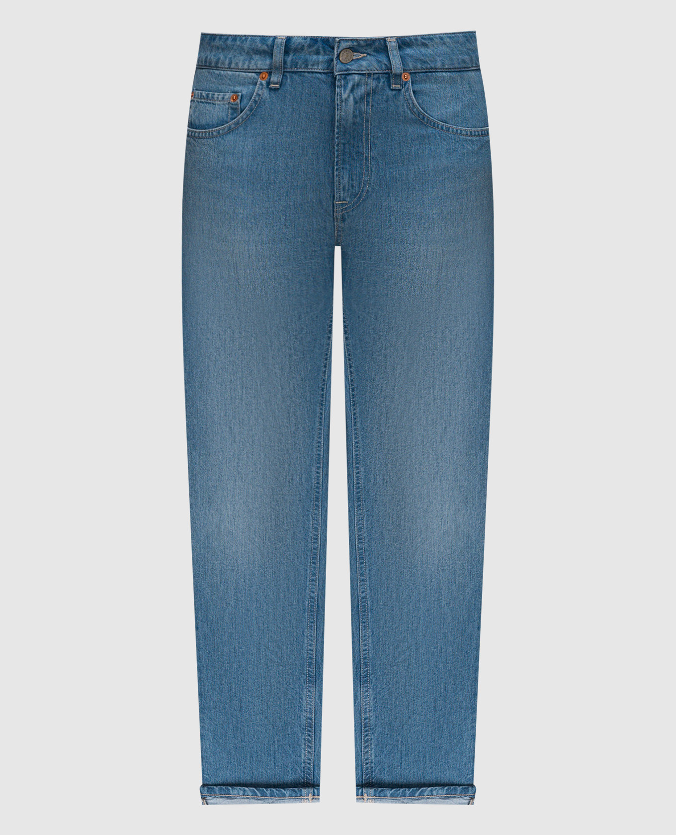 Mila blue jeans with logo patch Dondup