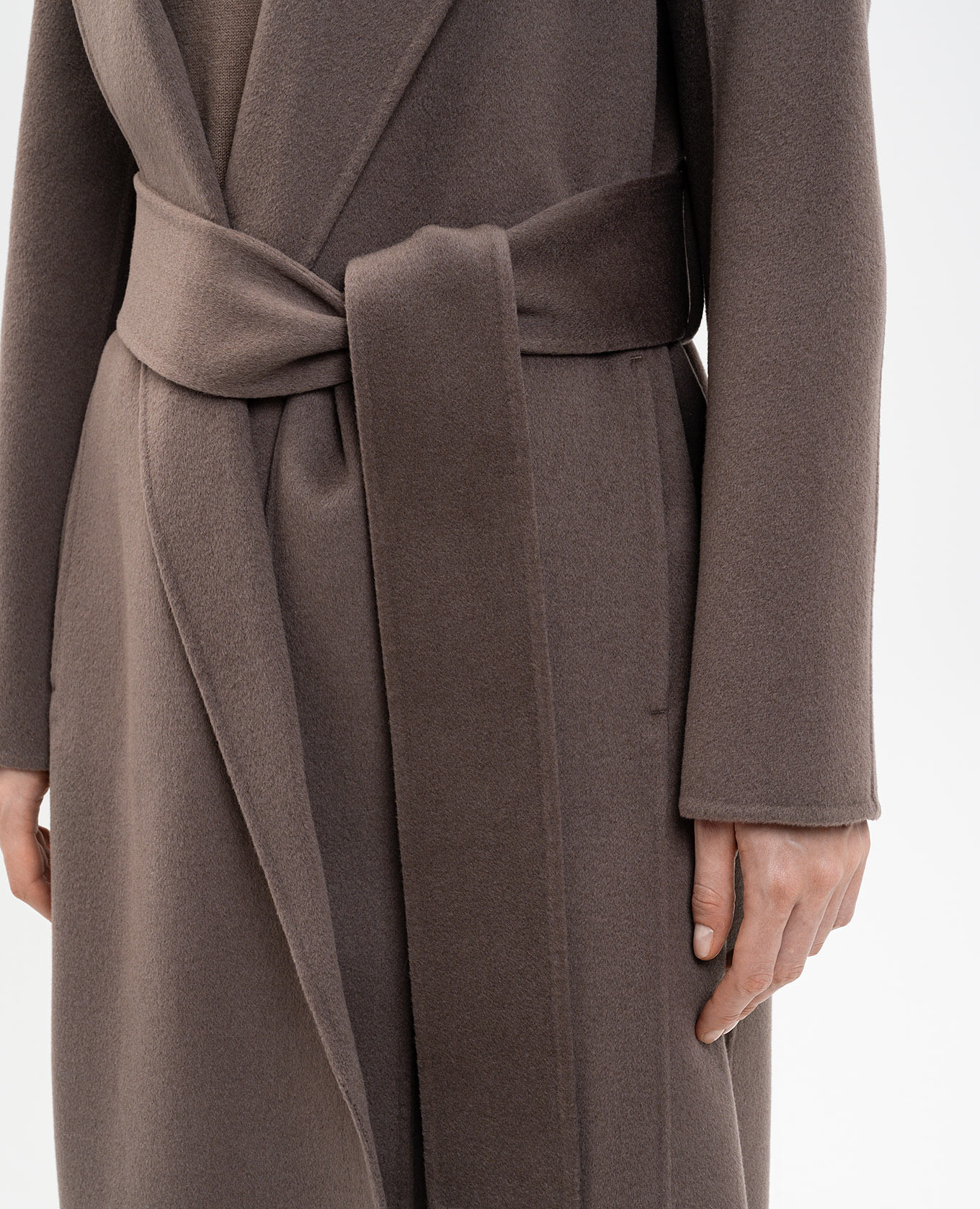 Costa brown wool and cashmere coat JOSEPH 5