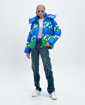 Raxxy Blue quilted OCEAN down jacket CRDJ008N